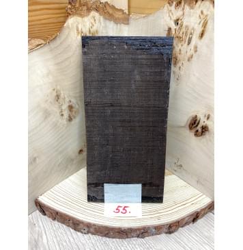 Эбен Чёрный заготовка накладки на головку грифа Смешанный АА 2х97х190 мм-0