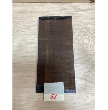 Эбен Чёрный заготовка накладки на головку грифа Смешанный АА 2х95х200 мм-0