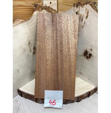 Махагон Кая заготовка накладки на головку грифа Радиал АА 3х107х215 мм-1