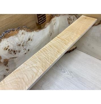 Клён Белый Явор, Волнистый заготовка накладки для электрогитары Смешанный АА Волна АА 10х84х520 мм-0