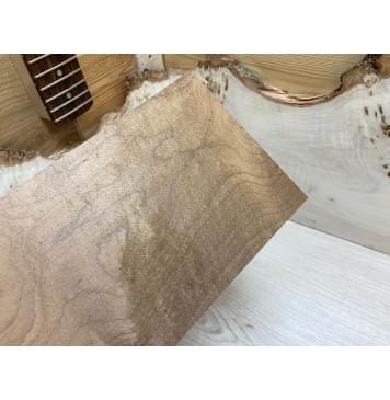 Клён Печёный 180 гр заготовка накладки на головку грифа Смешанный АА 10х130х210 мм-0