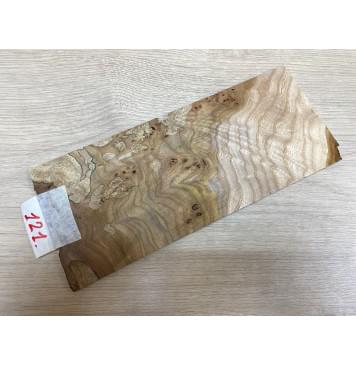 Карагач Кап Spalted заготовка накладки на головку грифа Смешанный ААА 4х108х255 мм-0