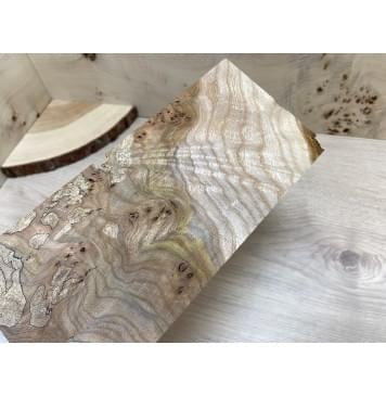 Карагач Кап Spalted заготовка накладки на головку грифа Смешанный ААА 4х108х255 мм-2