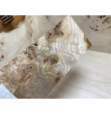 Карагач Кап Spalted заготовка накладки на головку грифа Смешанный ААА 4х108х255 мм-1