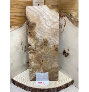 Карагач Кап Spalted заготовка накладки на головку грифа Смешанный ААА 4х108х255 мм-2