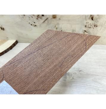 Лайсвуд заготовка накладки на головку грифа Смешанный ААА 6х90х140-225 мм-0