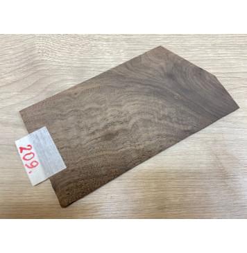 Орех Американский заготовка накладки на головку грифа Смешанный АА 3,5х105х190 мм-0