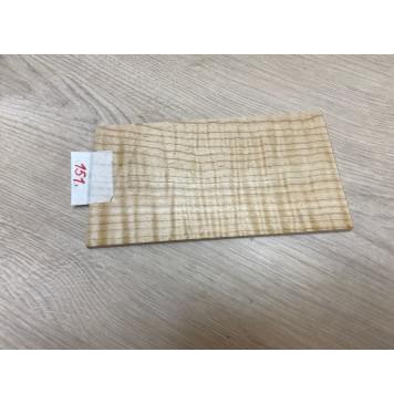 Клён Белый Явор, Волнистый заготовка накладки на головку грифа Смешанный ААА Волна ААА 5х108х190 мм-0