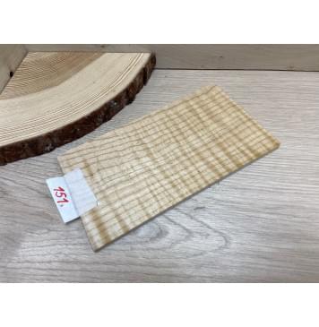 Клён Белый Явор, Волнистый заготовка накладки на головку грифа Смешанный ААА Волна ААА 5х108х190 мм-2