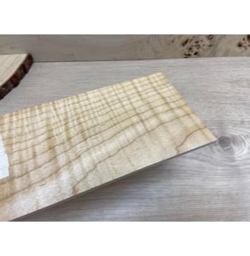 Клён Белый Явор, Волнистый заготовка накладки на головку грифа Смешанный ААА Волна ААА 4х108х190 мм-0