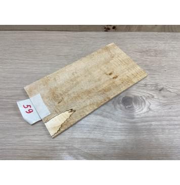 Клён Американский Spalted Волнистый заготовка накладки на головку грифа Смешанный АА Волна АА 5х114х215 мм-0