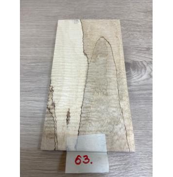 Клён Американский Spalted Волнистый заготовка накладки на головку грифа Смешанный ААА Волна ААА 5х114х215 мм-0