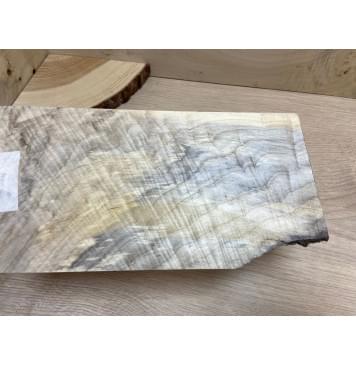 Тополь Болотный Волнистый заготовка накладки на головку грифа Смешанный ААА Волна ААА 4х120х240 мм-0