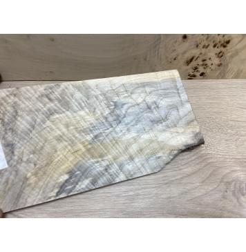 Тополь Болотный Волнистый заготовка накладки на головку грифа Смешанный ААА Волна ААА 4х120х240 мм-2