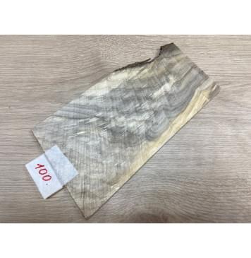 Тополь Болотный Волнистый заготовка накладки на головку грифа Смешанный ААА Волна АА 6х120х230 мм-1