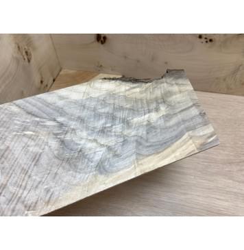 Тополь Болотный Волнистый заготовка накладки на головку грифа Смешанный ААА Волна АА 6х120х230 мм-0