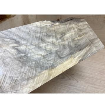 Тополь Болотный Волнистый заготовка накладки на головку грифа Смешанный ААА Волна ААА 5х125х230 мм-1