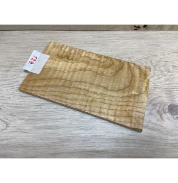 Клён Белый Явор, Волнистый заготовка накладки на головку грифа Смешанный ААА Волна АА 7х124х200 мм-2