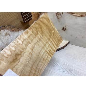 Клён Белый Явор, Волнистый заготовка накладки на головку грифа Смешанный ААА Волна АА 7х124х200 мм-0