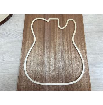 Махагон Кая заготовка на топ Радиал АА 8х195х540 мм - 2 шт.(книжкой)-1