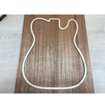 Махагон Кая заготовка на топ Радиал АА 8х195х540 мм - 2 шт.(книжкой)-2