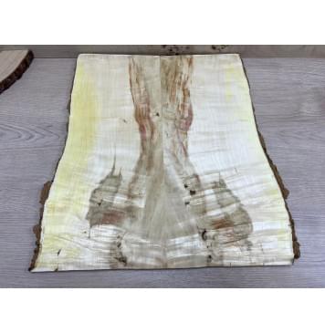 Клён Американский Волнистый заготовка на топ  Смешанный ААА Волна ААА 13х192-220х460 мм - 2 шт. (книжкой)-0