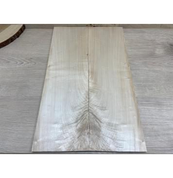 Клён Белый Явор, Волнистый заготовка на топ Смешанный АА Волна АА 9х170х550 мм - 2 шт. (книжкой)-1