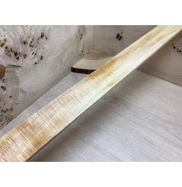 Клён Американский Волнистый заготовка накладки для электрогитары Смешанный ААА Волна ААА 8,5х62-50х595 мм-2