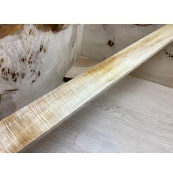 Клён Американский Волнистый заготовка накладки для электрогитары Смешанный ААА Волна ААА 8,5х62-50х595 мм-1