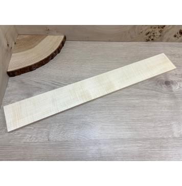 Клён Белый Явор, Волнистый заготовка накладки для электрогитары Радиал АА Волна АА 10х75х560 мм-2