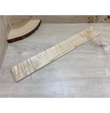 Клён Белый Явор, Волнистый заготовка накладки для электрогитары Смешанный АА Волна А 10х73х525 мм-0