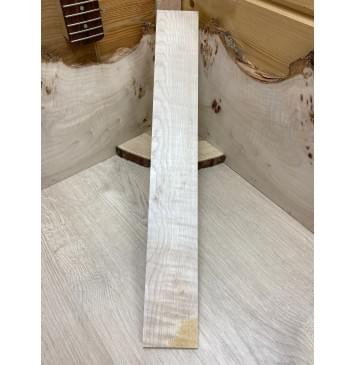 Клён Белый Явор, Волнистый заготовка накладки для электрогитары Смешанный АА Волна А 10х73х525 мм-2