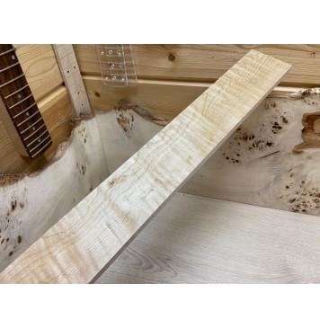 Клён Белый Явор, Волнистый заготовка накладки для электрогитары Смешанный АА Волна А 10х73х525 мм-1