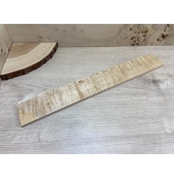 Клён Белый Явор, Волнистый заготовка накладки для электрогитары Смешанный АА Волна А 10х73х525 мм-0