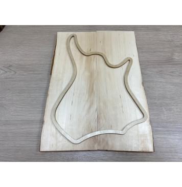 Ольха заготовка на топ для Тревел гитары Смешанный ААА 15х138х400 мм - 2 шт. (книжкой) Ольха заготовка на топ для Тревел гитары Смешанный ААА 15х138х400 мм - 2 шт. (книжкой)-1