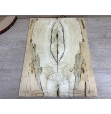 Клён Американский Spalted заготовка на топ Смешанный АА 8х190х510 мм 2шт (книжкой)-3