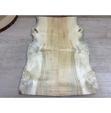 Клён Американский Spalted заготовка на топ Смешанный ААА 10х130-180х510 мм 2шт (книжкой)-0