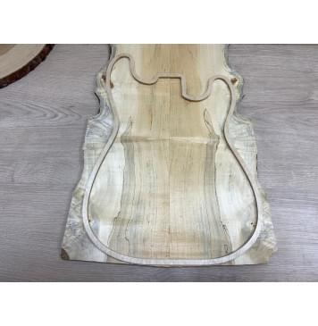 Клён Американский Spalted заготовка на топ Смешанный ААА 10х130-180х510 мм 2шт (книжкой)-2