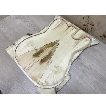 Клён Американский Spalted заготовка на топ Смешанный А 9х135-180х415 мм 2шт (книжкой)-2