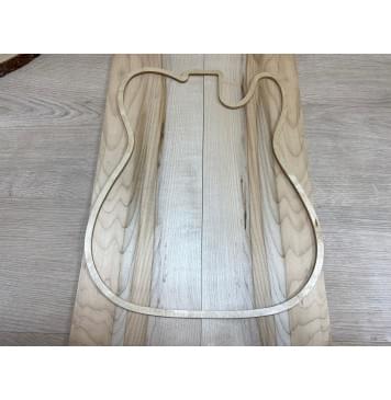 Клён Чёрный заготовка на топ Смешанный АА 8х168х590 мм - 2 шт. (книжкой)-2