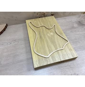 Корина Белая заготовка корпуса для Тревел - гитары Тангент АА 47х276х435 мм (Массив) Корина Белая заготовка корпуса для Тревел - гитары Тангент АА 47х276х435 мм (Массив)-0