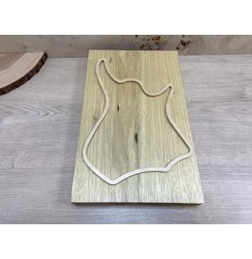 Корина Белая заготовка корпуса для Тревел - гитары Тангент АА 47х276х435 мм (Массив) Корина Белая заготовка корпуса для Тревел - гитары Тангент АА 47х276х435 мм (Массив)-2