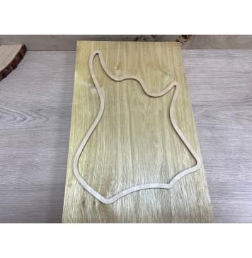 Корина Белая заготовка корпуса для Тревел - гитары Тангент А 46х276х435 мм (Массив) Корина Белая заготовка корпуса для Тревел - гитары Тангент А 46х276х435 мм (Массив)-1