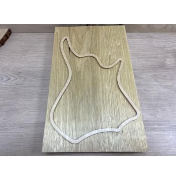 Корина Белая заготовка корпуса для Тревел - гитары Тангент А 46х276х435 мм (Массив) Корина Белая заготовка корпуса для Тревел - гитары Тангент А 46х276х435 мм (Массив)-3