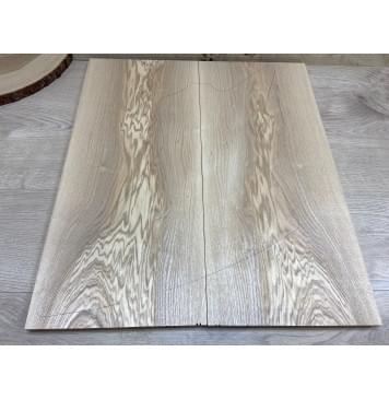 Ясень Оливковый заготовка на топ Смешанный АА 12х270х610 мм - 2 шт. (книжкой)-0