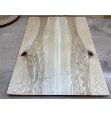 Ясень Оливковый заготовка на топ Смешанный А 12х272х695 мм - 2 шт. (книжкой)-0