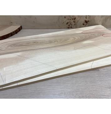 Ясень Оливковый заготовка на топ Смешанный АА 12х272х670-720 мм - 2 шт. (книжкой)-2