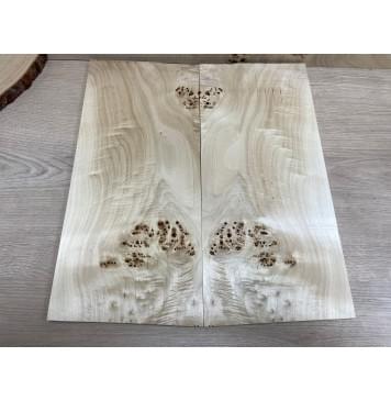 Тополь Кап заготовка на топ Смешанный ААА 10х190х419 мм - 2 шт. (книжкой)-0