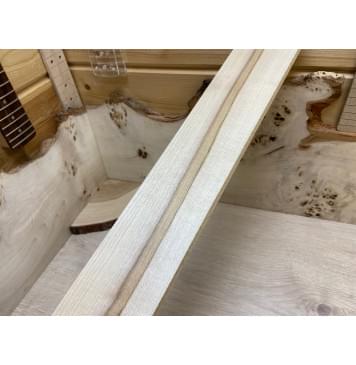Клён Американский Spalted заготовка накладки для бас-гитары Радиал АА 8,5х78х675 мм-1