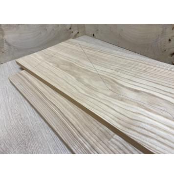 Ясень Оливковый заготовка на топ Смешанный ААА 16х275х700 мм - 2 шт. (книжкой)-2